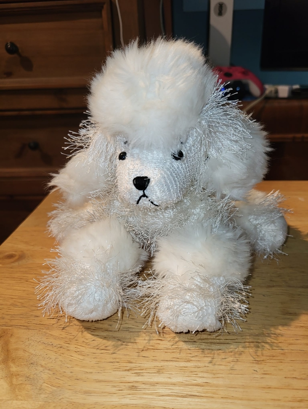 White poodle Webkinz stuffed animal Ganz plush